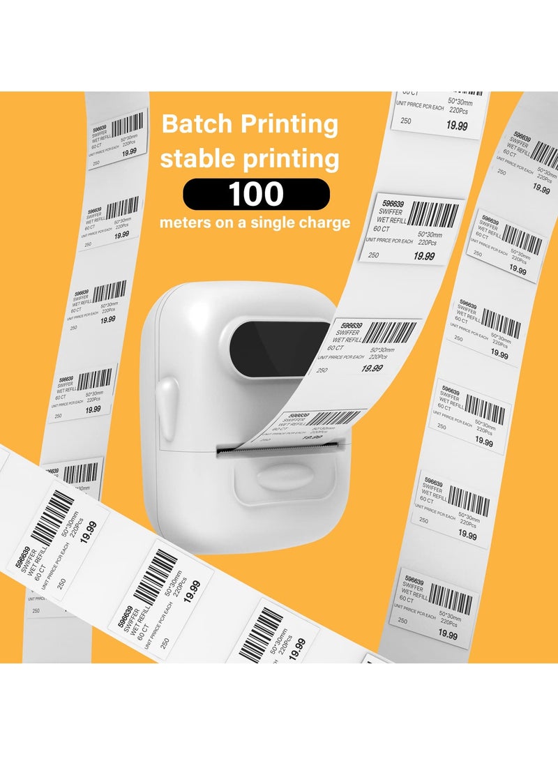 Marklife Label Maker Machine with Tape Barcode Label Printer, Mini Portable Bluetooth Thermal Labeler  - Image 4