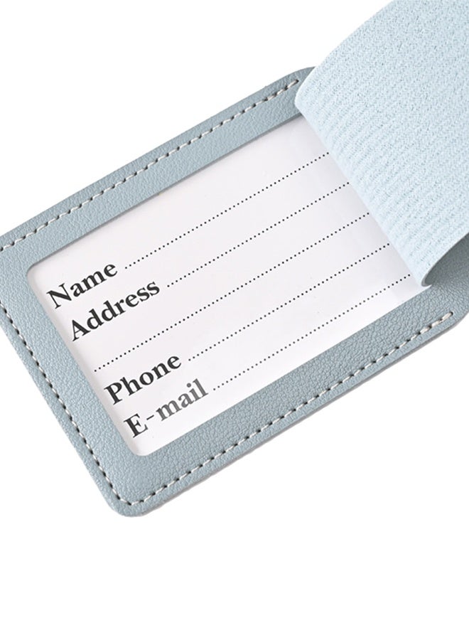 PU Leather Passport Holder with Foil-Stamped Design and Luggage Tag Set - Image 2