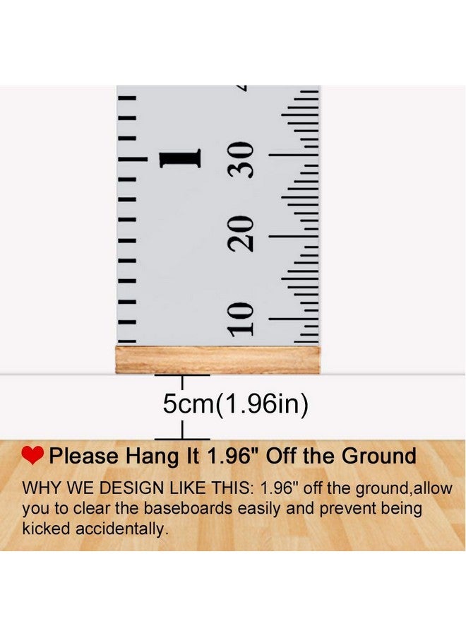 FOCCTS Baby Growth Chart, Height Chart Hanging Ruler Wall Decor for Kids, Toddler Growth Chart for Wall, Wall Hanging Growth Chart Baby Height Measurement- 79" x 7.9" - Image 3