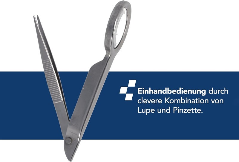First Aid Only Tweezers with Magnifier Max 45X Magnification P100111 Units - Image 2