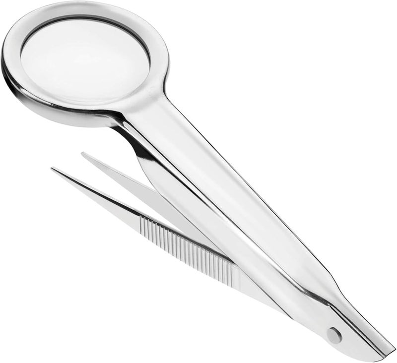 First Aid Only Tweezers with Magnifier Max 45X Magnification P100111 Units - Image 1