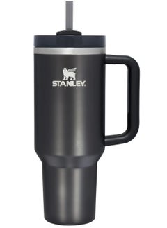 Stanley Stanley Quencher H2.0 FlowState Vacuum Insulated Tumbler 40oz Black Stainless Steel Travel Mug with Leakproof Lid & Straw, Double-Walled Design, Keeps Drinks Hot for 7 Hours & Cold for 24 Hours, Durable & Portable  - Image 1