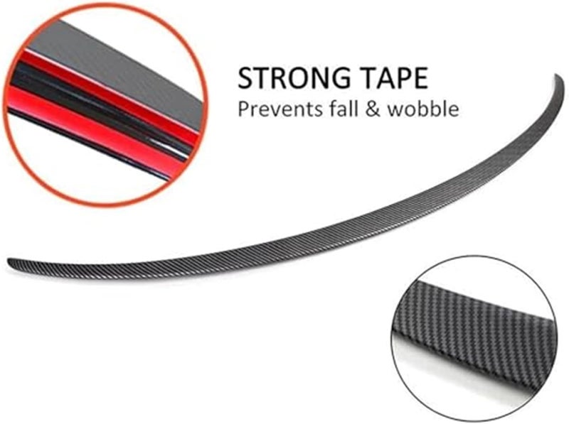 Wivplex Matte Carbon Car Spoiler for Tesla Model 3 2023 - Image 5