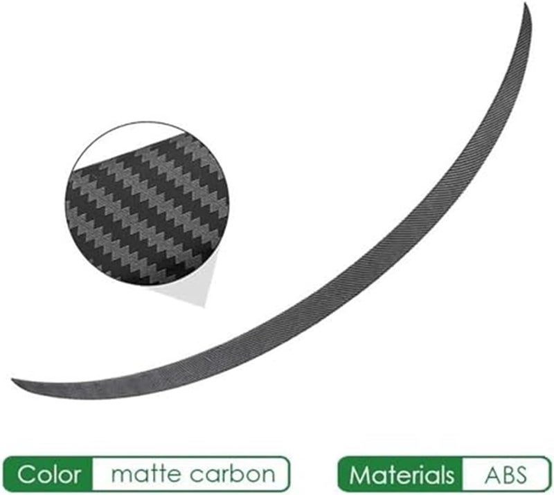 Wivplex Matte Carbon Car Spoiler for Tesla Model 3 2023 - Image 4