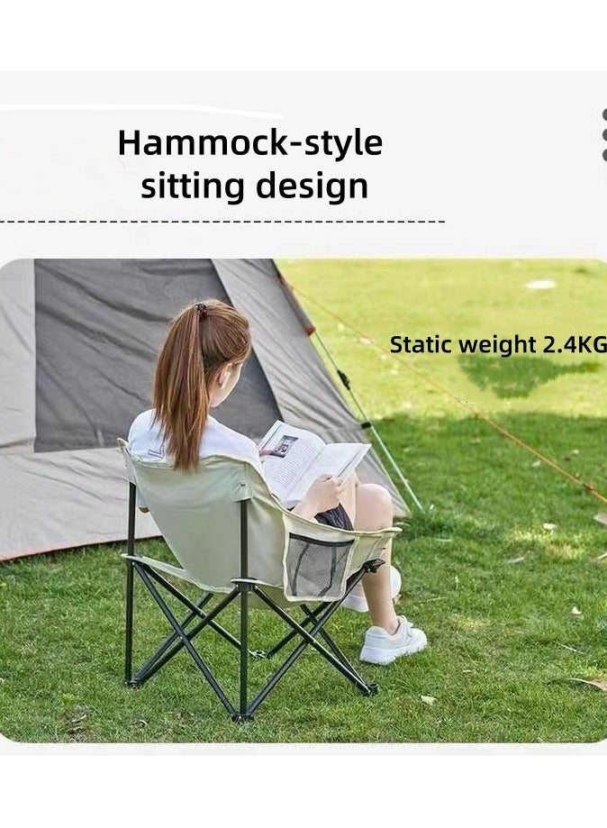 Gerenic Portable Camping Chair Multifunctional Folding Chair Sports Chair Outdoor Chair Lawn Chair Lightweight Camping Chair Enjoy Outdoor Activities  - Image 3