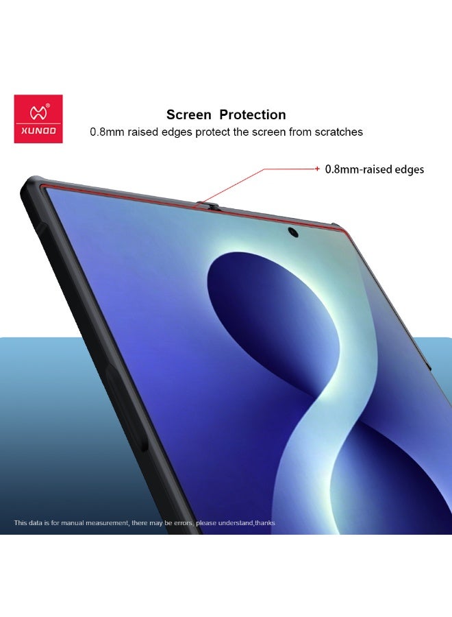 XUNDD for Samsung Galaxy Z Fold 8 Ultra Case, Built-in Tempered Glass Screen Protector, Camera Protection, Soft TPU Cover - Image 3