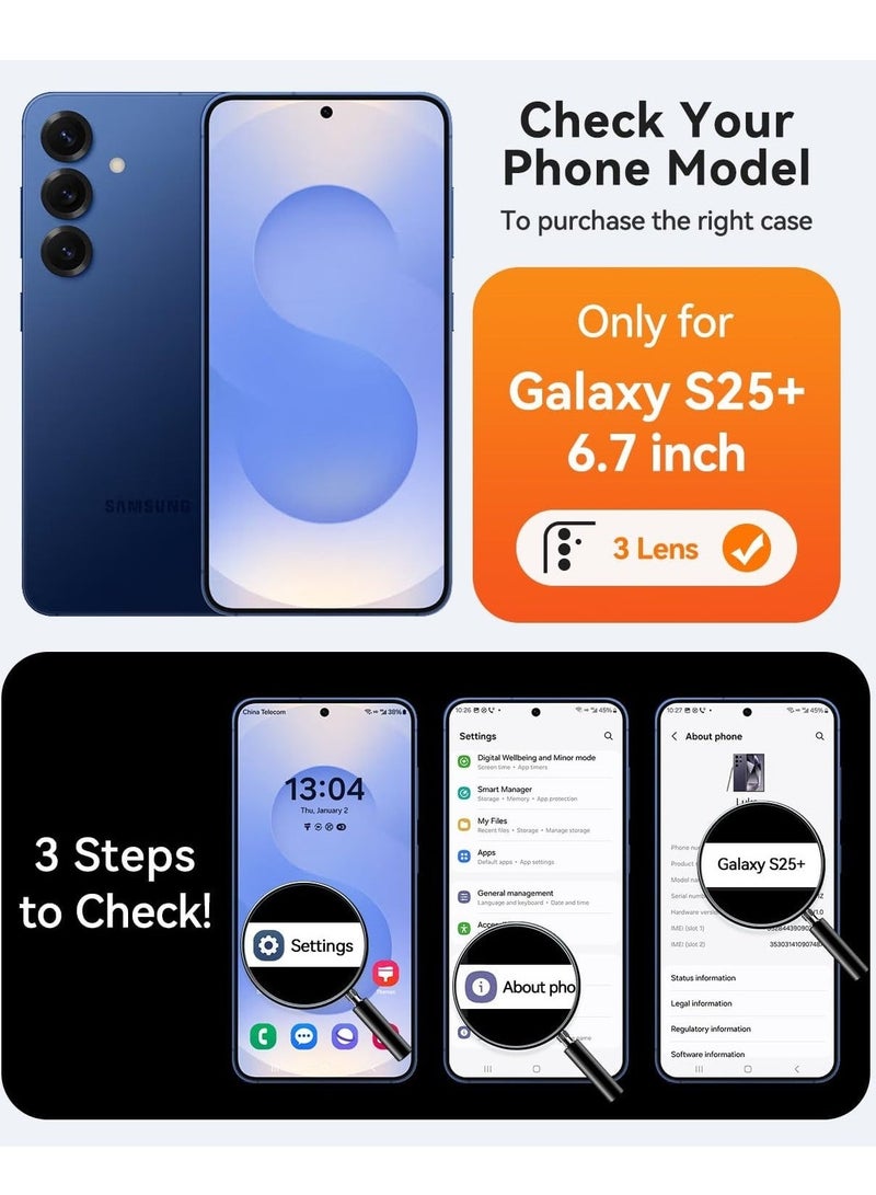 ELTRAZONE Samsung Galaxy S25 Plus 5G Case Cover – Magnetic Shockproof Bumper Case with MagSafe Compatibility | Supports Wireless Charging | Slim, Lightweight & Anti-Scratch TPU Protective Back Cover for Samsung S25 Plus 5G (6.7-Inch) - Image 2