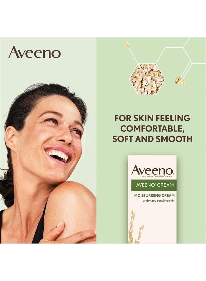 Aveeno , Moisturising Cream Colloidal Oatmeal, Shea Butter, 100ml - Image 2