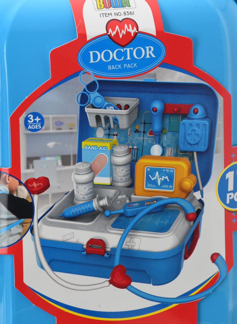 Complete Medical Kit for Kids Pretend Play with Stethoscope, Syringe, and More