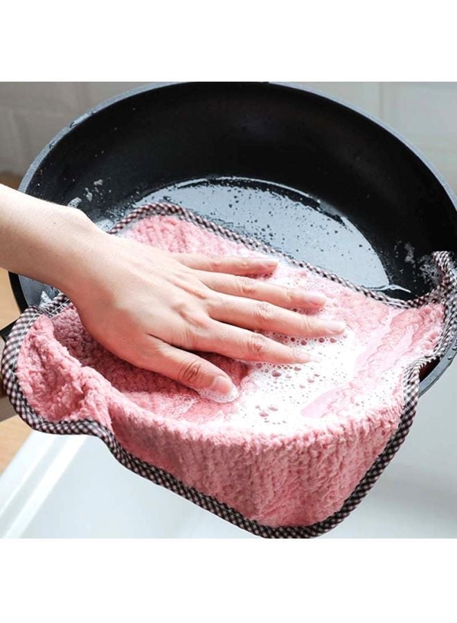 NIBEMINENT Microfiber Dishcloth Pink 24x27cm - Image 2