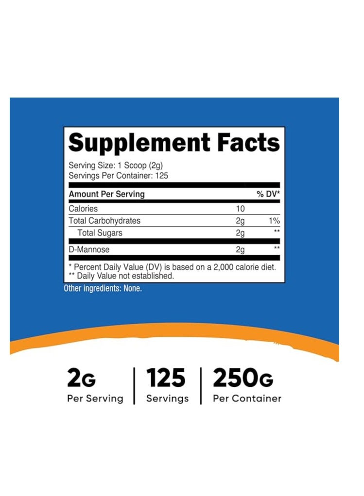 مسحوق دي مانوز 8.9 أونصة 250 جرام - غير معدل وراثيًا وخالي من الغلوتين - Image 2