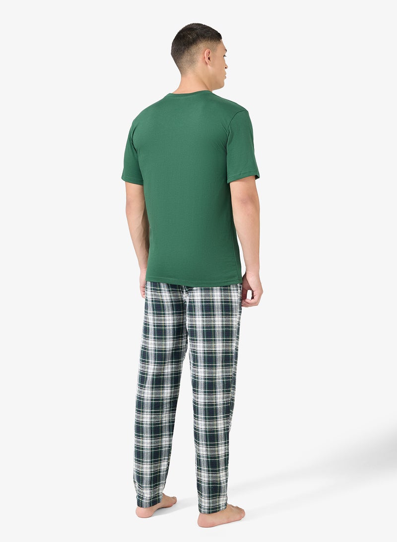 سفنتي فايف طقم بيجامة تي شيرت وبنطلون - Image 2