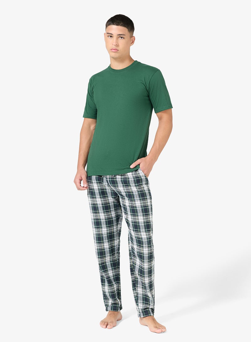 سفنتي فايف طقم بيجامة تي شيرت وبنطلون - Image 1