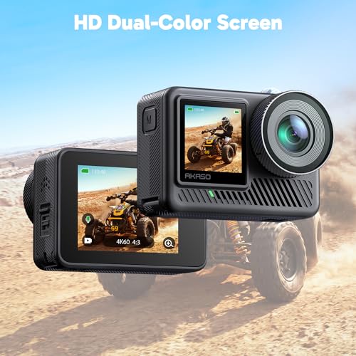 AKASO Brave 8 Lite Waterproof Action Camera with 4K60 Ultra HD Video, 20MP Photos, HDR, Touch Screen, SuperSmooth Stabilization, 8X Slow Motion, Zoom, Super Wide Angle, Remote Control and Accessories - Image 3