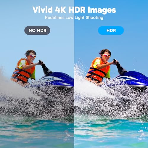 AKASO Brave 8 Lite Waterproof Action Camera with 4K60 Ultra HD Video, 20MP Photos, HDR, Touch Screen, SuperSmooth Stabilization, 8X Slow Motion, Zoom, Super Wide Angle, Remote Control and Accessories - Image 5
