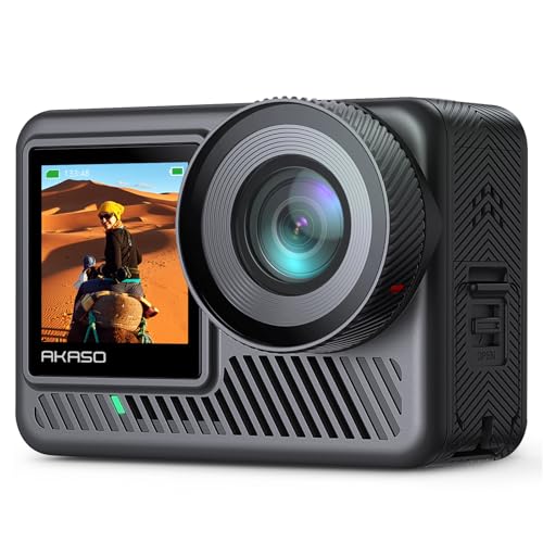 AKASO Brave 8 Lite Waterproof Action Camera with 4K60 Ultra HD Video, 20MP Photos, HDR, Touch Screen, SuperSmooth Stabilization, 8X Slow Motion, Zoom, Super Wide Angle, Remote Control and Accessories - Image 1