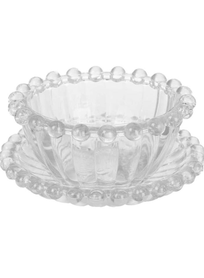 طقم بولة واطباق زجاج ، 12 قطعه - Image 2