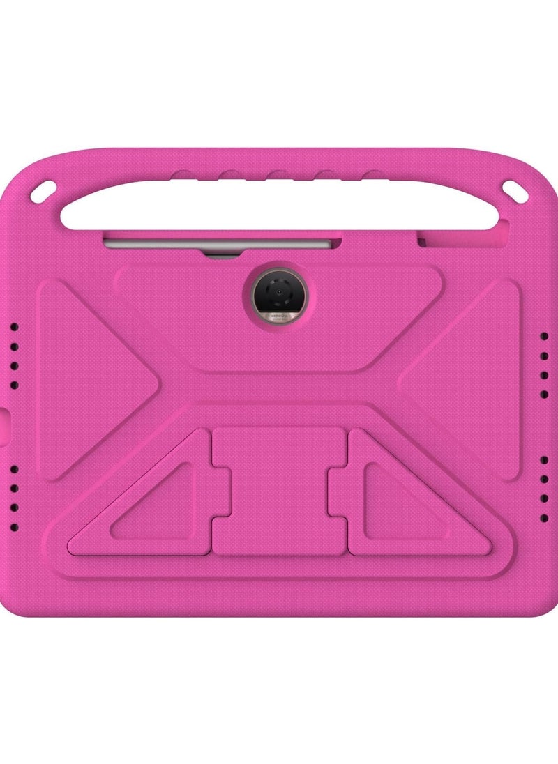 Case Compatible with Honor Pad 9 12.1 inch 2023 Released, Kids Friendly Lightweight EVA Shockproof Handle Stand Protective Cover for Honor Pad 9 (Rose Red)
