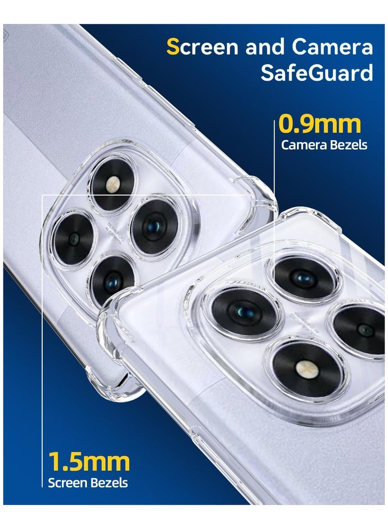 Redmi Note 14 Pro 5G Case Cover Soft Clear TPU Case Lightweight Shock Protective Cover with Camera Protection for Redmi Note 14 Pro 5G - Image 2