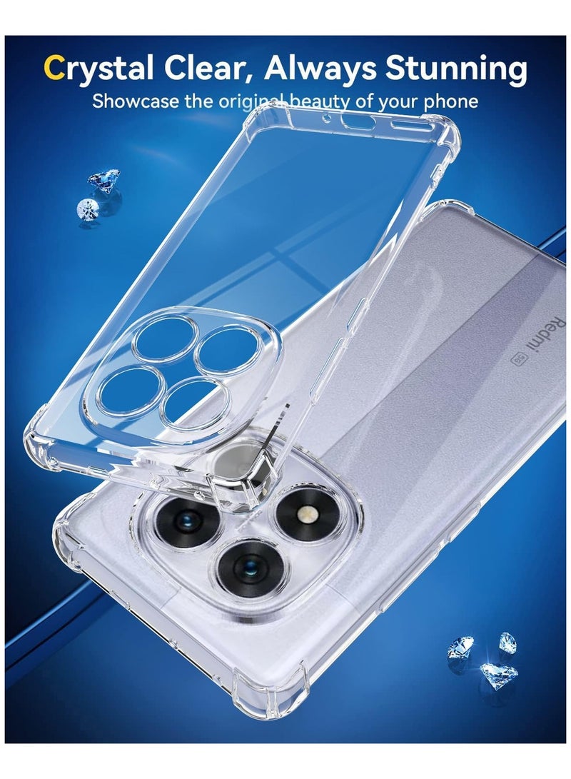 Redmi Note 14 Pro 5G Case Cover Soft Clear TPU Case Lightweight Shock Protective Cover with Camera Protection for Redmi Note 14 Pro 5G - Image 4
