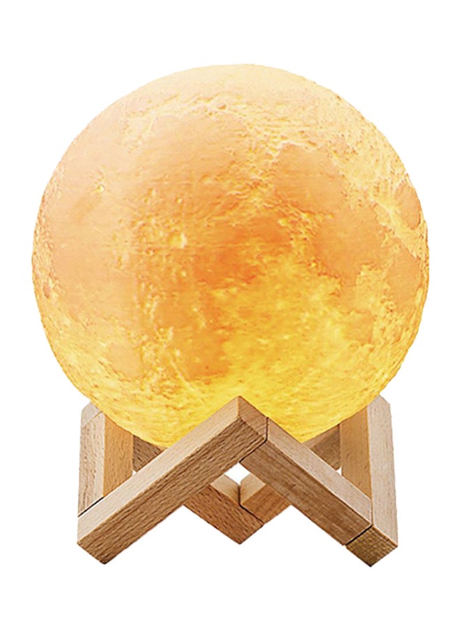 3D Moon Lamp Humidifier 2W Yellow - Image 2