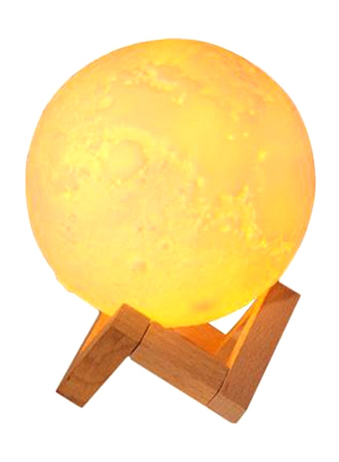 3D Moon Lamp Humidifier 2W Yellow - Image 1