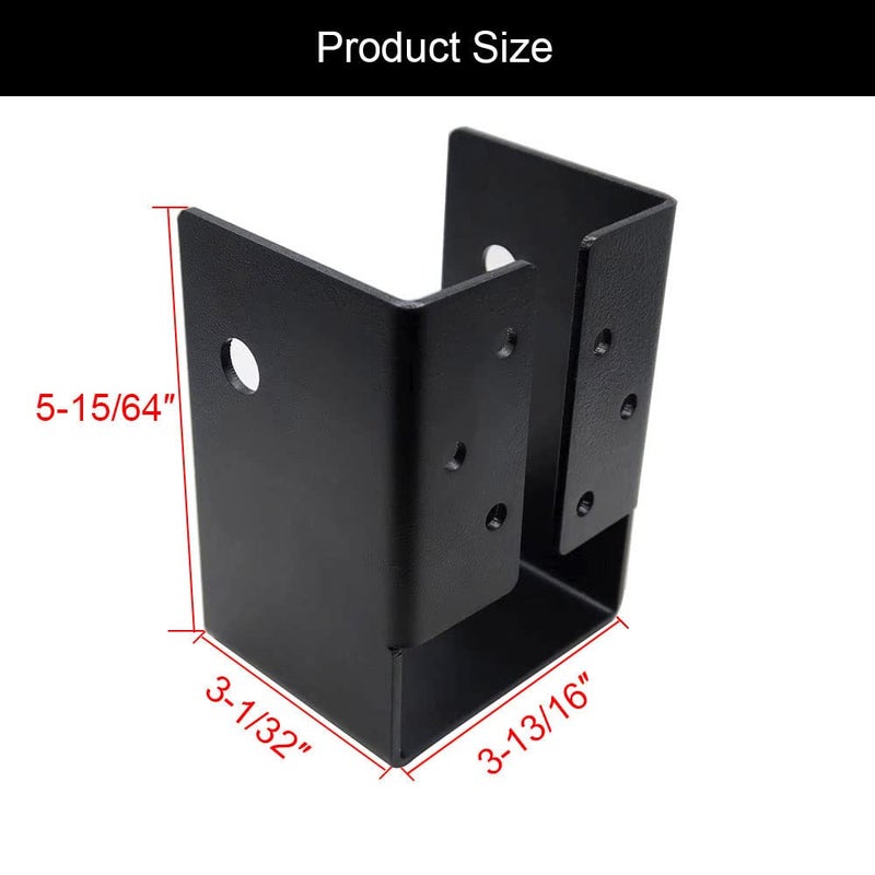 Lifgarfe 4""X6"" Concealed Joist Hanger Bracket Outdoor Accents Concealed-Flange Fit For 4""X6"" Beam Swing Handrail And Fence - Image 2