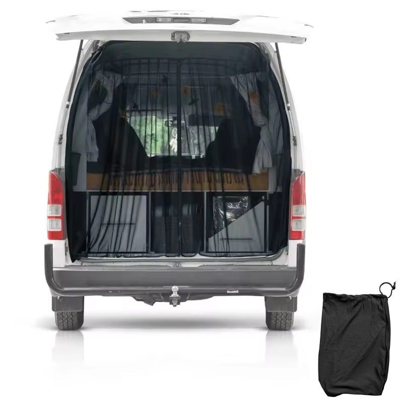 Van Bug Screen, Magnetic RV Rear Door Mosquito Net Replacement for Mercedes Benz Ford Motorhome - Image 2
