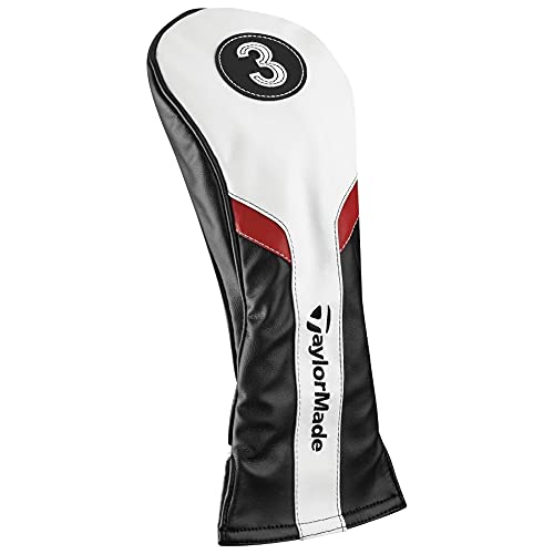 TaylorMade Golf Fairway Headcover, Black|White, Large - Image 1