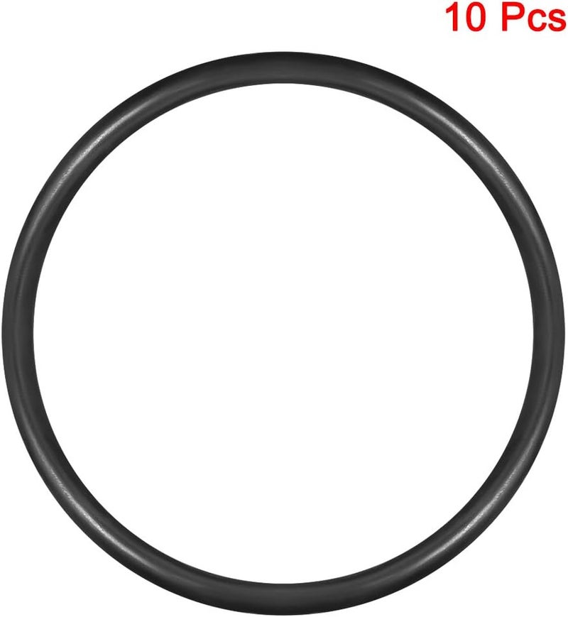 uxcell Nitrile Rubber O-Rings 70mm OD 62mm ID 4mm Width, Metric Sealing Gasket for Automotive Machine Plumbing, Pack of 10 - Image 2