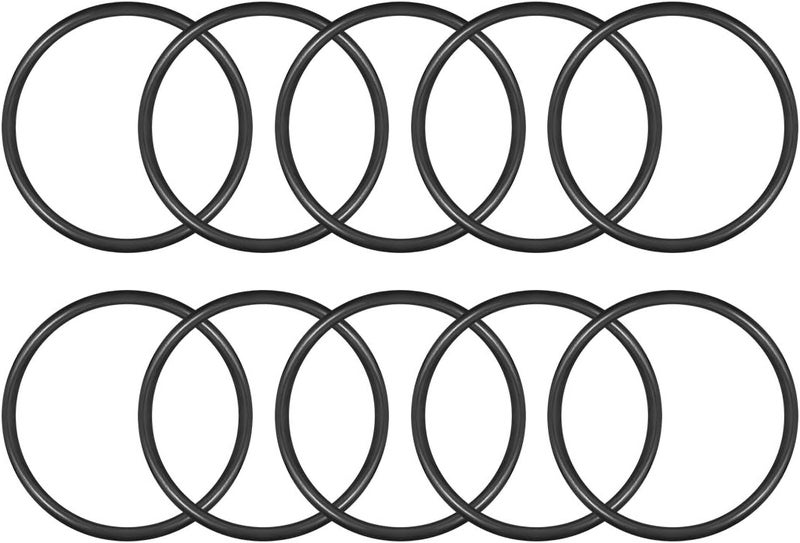 uxcell Nitrile Rubber O-Rings 70mm OD 62mm ID 4mm Width, Metric Sealing Gasket for Automotive Machine Plumbing, Pack of 10 - Image 1
