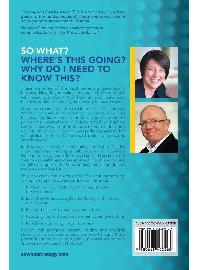 The So What Strategy Revised Edition: Introducting Classic Storylines That Answer One of the Mostuncomfortable Questions in Business  - Image 2