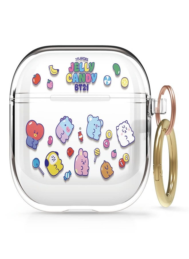 elago BT21 Case Compatible with Apple AirPods 3rd Generation, Clear Case with Keychain, Reduce Yellowing, Wireless Charging [Official Merchandise] [7FLAVORS] - Image 1