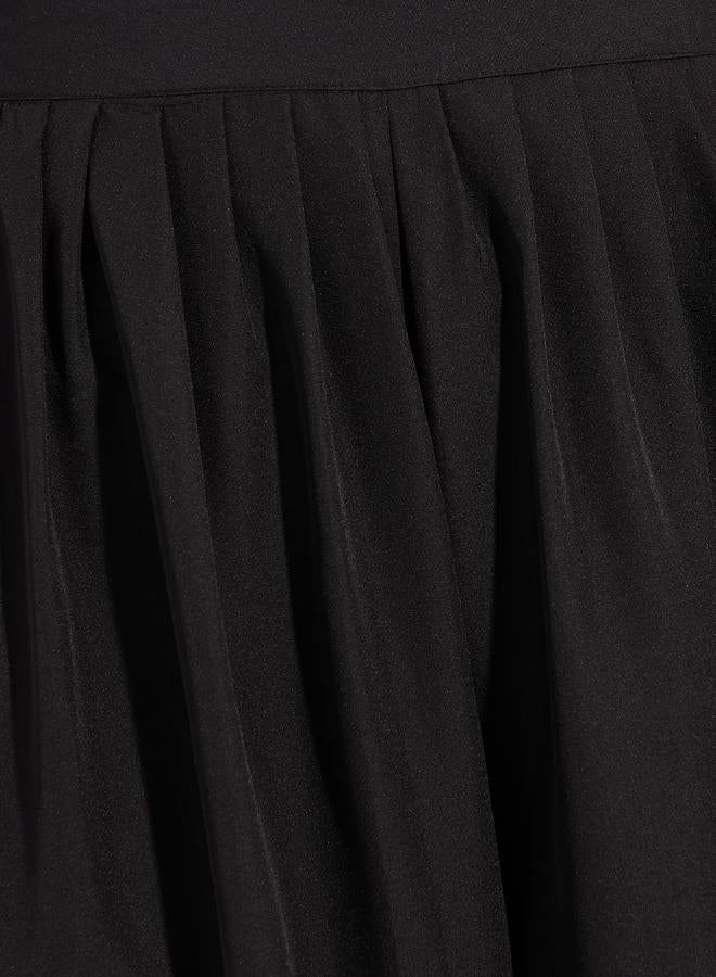 ستايلي بنطلون واسع بقصة انسيابية وخصر نصف مطاطي - Image 3