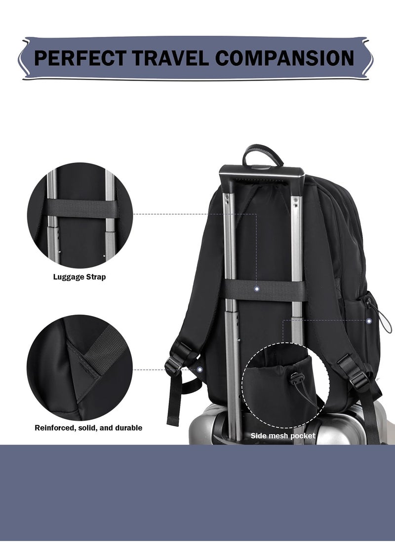 infino Travel Backpacks for Students & Travelers: Business Laptop Bag Backpack Fits Up to 15.6" Laptop, Backpack for Men and Women with USB Charging Port, Water-Resistant, Large Capacity  - Image 5