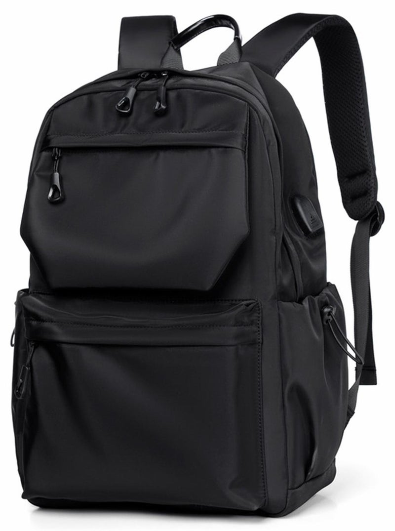 infino حقائب ظهر للسفر للطلاب والمسافرين: حقيبة ظهر للأعمال تناسب أجهزة الكمبيوتر المحمولة حتى 15.6 بوصة، حقيبة ظهر للرجال والنساء مع منفذ شحن USB، مقاومة للماء، سعة كبيرة - Image 1