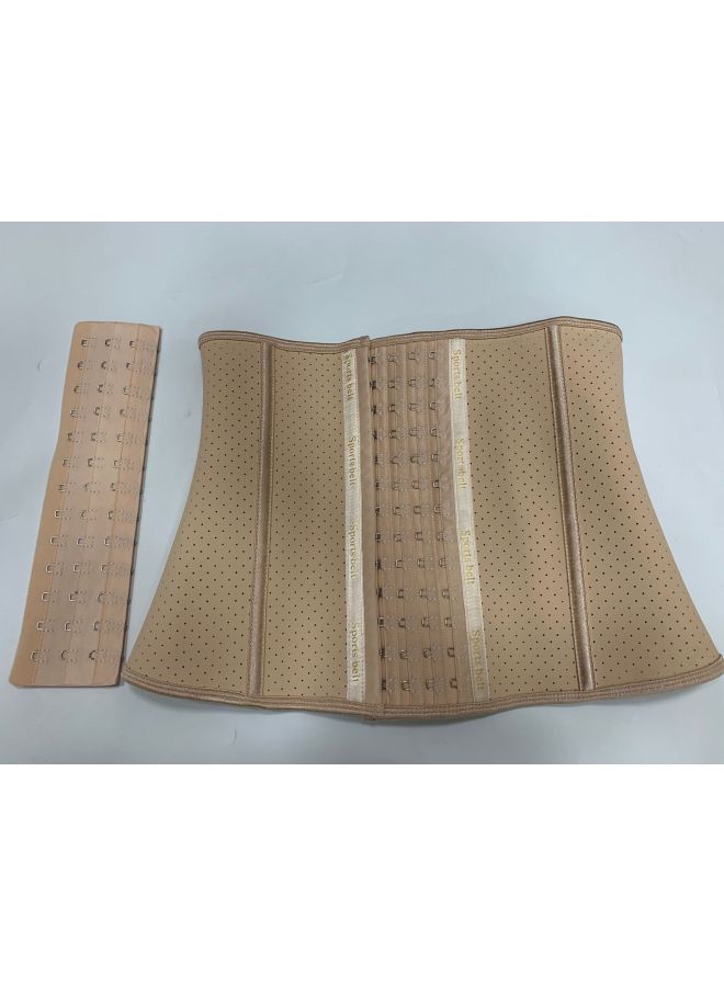 Thin Latex Sports Waist Trainer Postpartum Belly Band Breathable Strong Abdominal Shaping Rubber Waist Belt With 13 Buckles For Slimming Waist