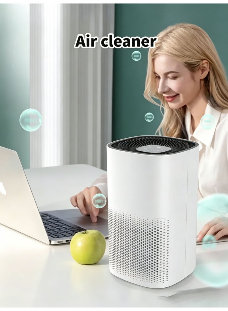 KIIUMI Smart Air Purifier for Home Bedroom, HEPA Air Filter with Auto Mode & 3 Speed,  Removes 99.97% Pollen Allergies Dust Odours, Air Cleaner with Quiet Auto Mode - Image 2