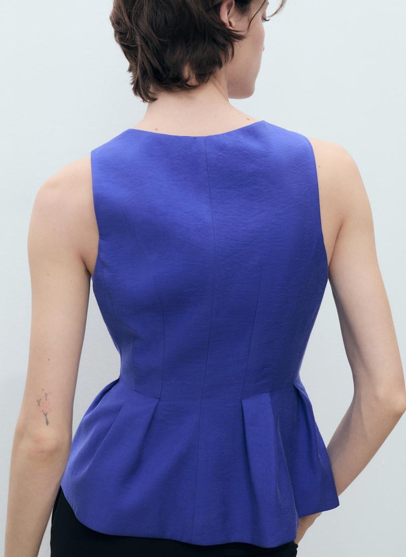MANGO Modal V-Neck Top  - Image 2