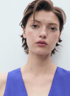 MANGO Modal V-Neck Top  - Image 3