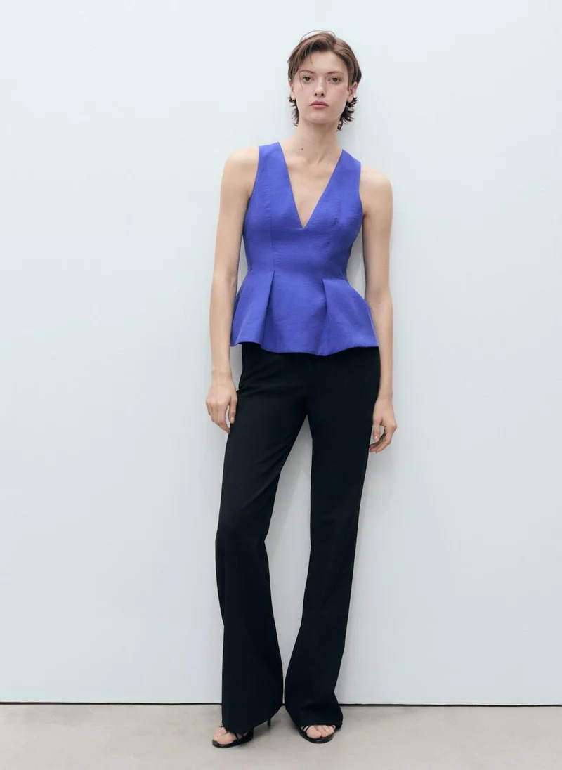 MANGO Modal V-Neck Top