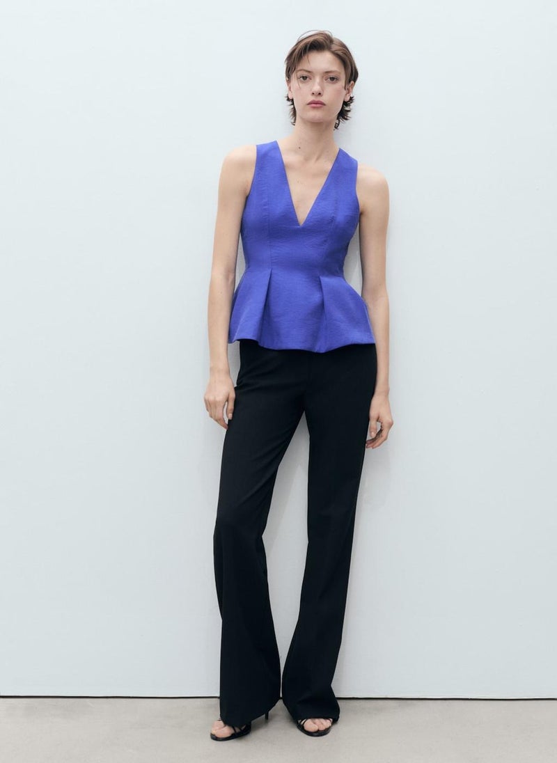 MANGO Modal V-Neck Top  - Image 4