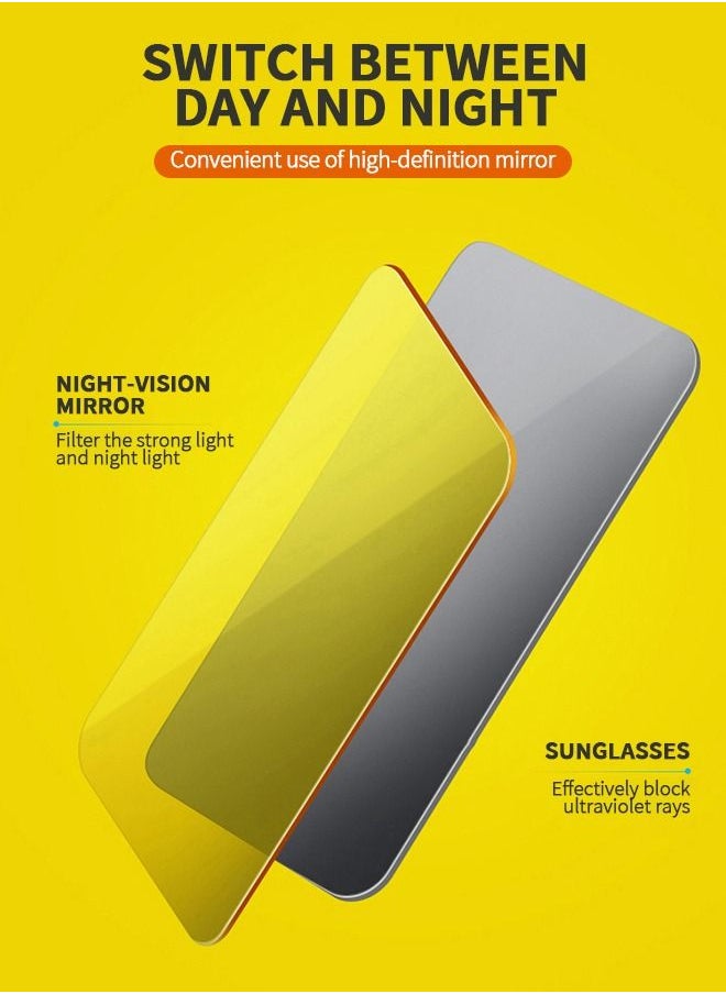 GROIC - Car Visor, Day and Night Anti-Glare Visor, 2 in 1 Automobile Sun Anti-UV Block Visor, Vehicle Windshield Sunshade,Car Accessories for Clearer Vision and Safety Driving - Image 1