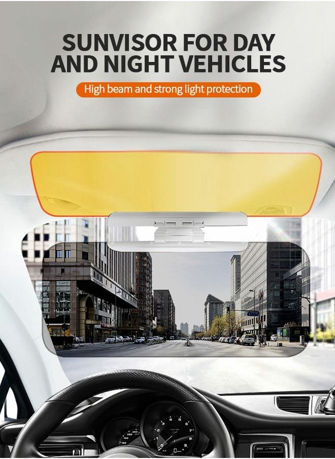 GROIC - Car Visor, Day and Night Anti-Glare Visor, 2 in 1 Automobile Sun Anti-UV Block Visor, Vehicle Windshield Sunshade,Car Accessories for Clearer Vision and Safety Driving - Image 1