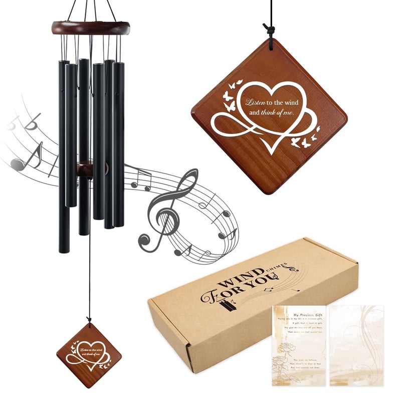 Howarmer Windchimes in Memory of a Loved One, 36'' Memorial Wind Chime for Outside, Sympathy Wind Chime for Loss of Mother, Father or Loved One, Bereavement Condolence Remembrance Gift for Loss of Loved One - Image 1