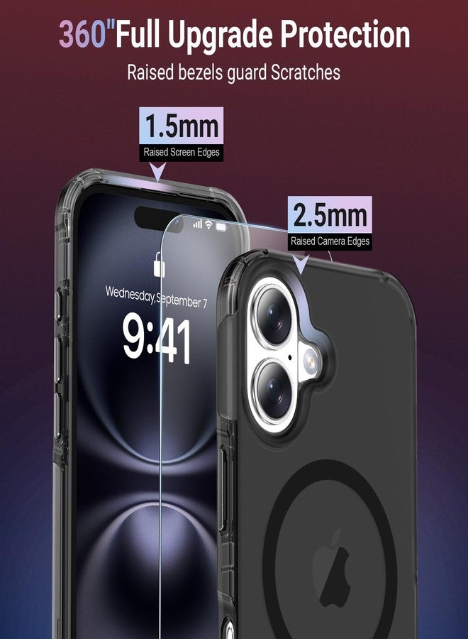 jaroco Magnetic for iPhone 16 Case (Heavy Duty Protection) (Compatible with MagSafe) (Military Grade Drop Protection) (Screen Protector) Translucent Matte Shockproof Phone Cover, Brown - Image 5