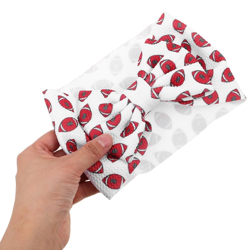 Soft Cotton Baseball Print Headband With Bow For Newborns Comfortable No Pressure Fit - Image 5