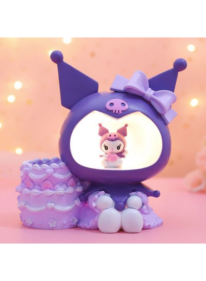 Children's Handmade Boutique Pen Holder Night Light Komi Girl Creative Practical Birthday Gift Night Light-Specifications:Ordinary Kraft Paper Box Packaging-Color:Purple Kurome Pen Holder Lamp  - Image 1