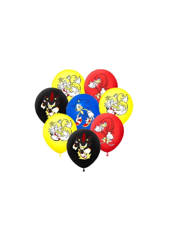 Sonic Birthday Party Supplies, Sonic Party Decorations Set - Sonic Birthday Decorations Banners Tablecloth & Sonic Balloons Cake Toppers and Other Sonic Party Supplies for Boys/Girls/Kids - Image 2