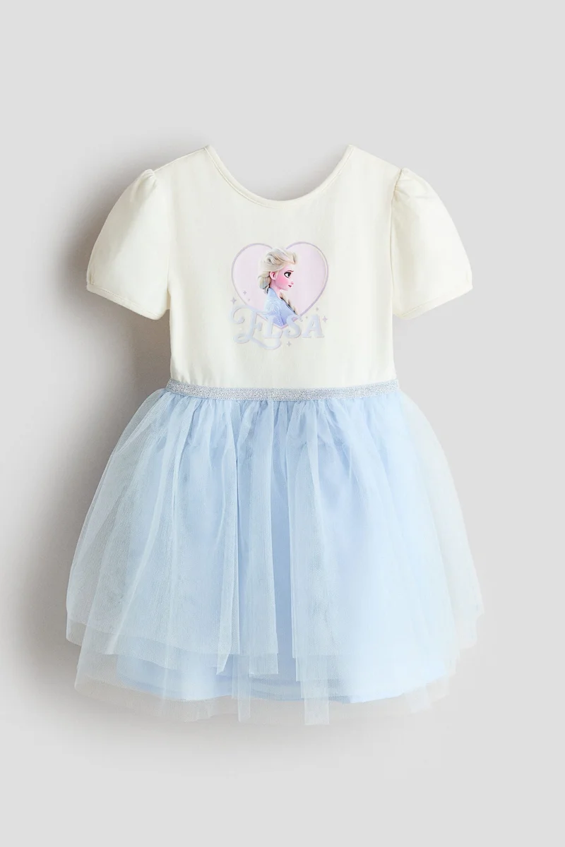 اتش اند ام فستان بطبعة مميزة وتنورة من التول